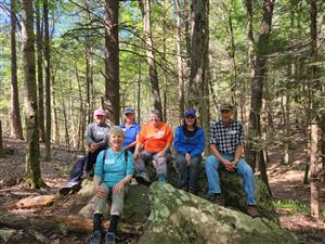Cheshire Trail Trekkers at DeDominicis Property on September 20, 2023