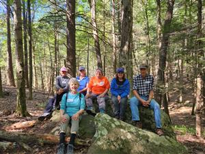 Cheshire Trail Trekkers at DeDominicis Property on September 20, 2023