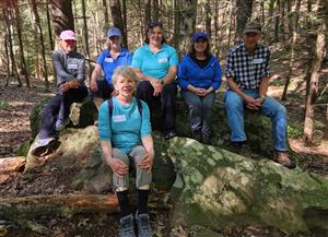 Cheshire Trail Trekkers at DeDominicis Property on September 20, 2023