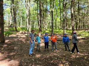 Cheshire Trail Trekkers at DeDominicis Property on September 20, 2023