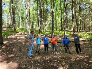 Cheshire Trail Trekkers at DeDominicis Property on September 20, 2023