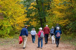 Cheshire Trail Trekkers at Cheshire Park on October 18, 2023
