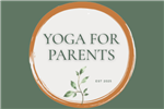 Yoga For Parents Logo on green background