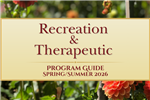 Recreation & Therapeutic Program Guide Spring/Summer 2026 text