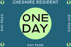 teal background cheshire resident day pass