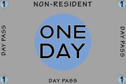 gray background non-resident day pass