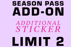 lilac background season pass add on sticker - limit 2