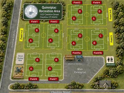 Quinnipiac Field with labels