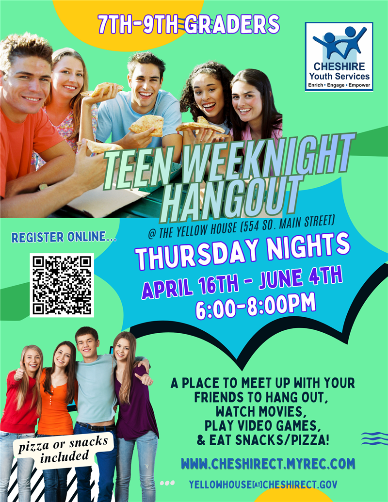 teen hangout flier