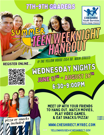 teen hangout flier