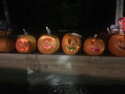 image of carved pumpkins at Mixville